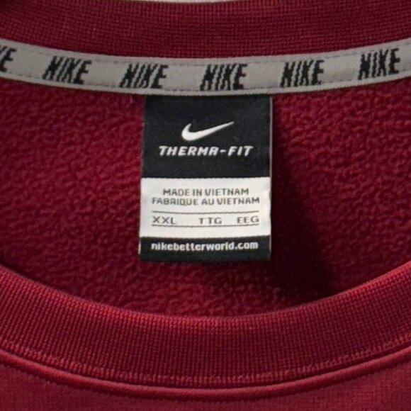 Nike Therma Fit Florida State Seminoles Men’s Sweatshirt Red Size XXL - Picture 3 of 7